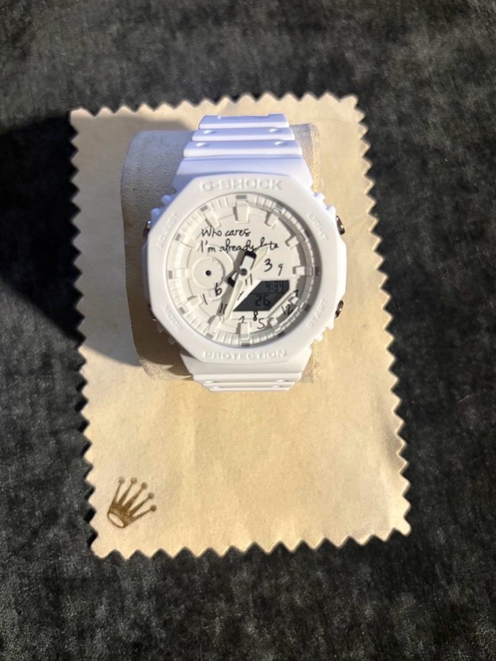 G-Shock White Resin Digital-Analog Sport Watch